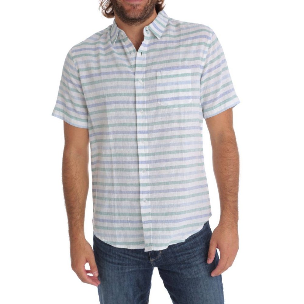 Men's Striped Linen Shirt